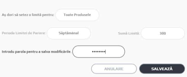 cum setezi limite pentru pierderi